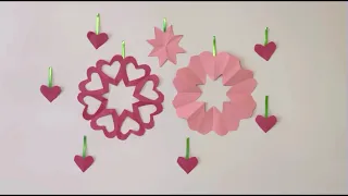 Valentine’s day craft ideas | Heart hangings | DIY | origami | heart craft with paper | ideas 4 love