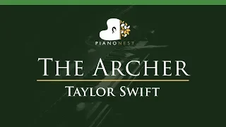 Taylor Swift - The Archer - LOWER Key (Piano Karaoke / Sing Along)