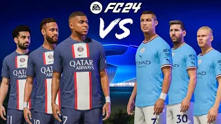 FC 24😱| Ronaldo & Messi & Haaland vs Mbappe & Neymar & Salah - Who Would Win - UCL FINAL