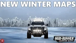 SpinTires MudRunner: NEW SNOW MAPS! Frozen Lake and Frog's Creek Winter