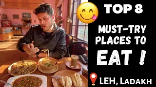 Top 8 Places to Eat in LEH || Must Try Cafes & Restaurants || Food Vlog || Ladakh | The Seeking Soul