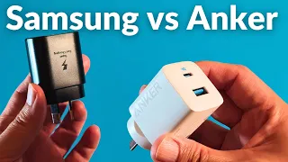 Samsung 25W vs Anker 323 33W Charger comparison