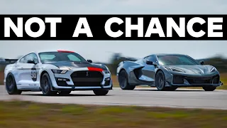 Shelby GT500 vs C8 Z06 // 1200 HP GT500 vs 2023 Corvette Z06 // VENOM 1200 Mustang by Hennessey