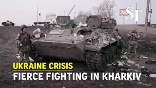 Fierce fighting between Ukrainian and Russian forces in Kharkiv