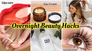 10 Overnight Beauty Hacks to Wake Up Beautiful✨ - My Favorite Beauty Tips that works wonder