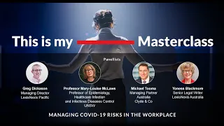 This is My MASTERCLASS  I Managing COVID-19 Risks in the Workplace