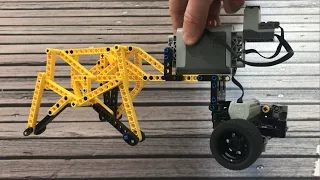 LEGO Spot Micro v2 with a Motorized Chariot