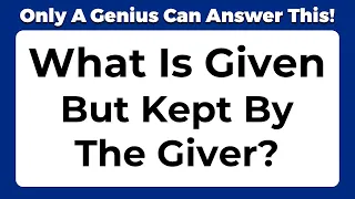 ONLY A GENIUS CAN ANSWER THESE 10 TRICKY RIDDLES | Riddles Quiz - Part 46