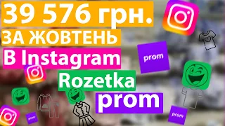 Підводимо підсумки Жовтня Скільки заробив Інстаграм Інтернет магазин