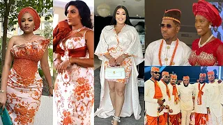 SEE What Peggy Ovire & Other Nigerian CELEBRITIES WORE to Moses Bliss & Marie Traditional Marriage