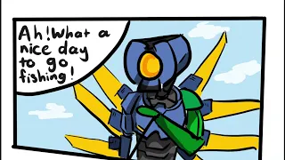 V1 went fishing (ultrakill comic)