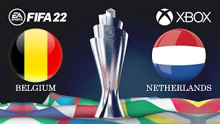 FIFA 22 - Belgium vs. Netherlands - UEFA Nations League - Full Match XBOX Gameplay - HD
