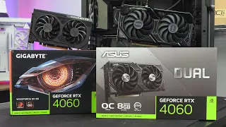 Asus Dual and Gigabyte Windforce MSRP RTX 4060 Review