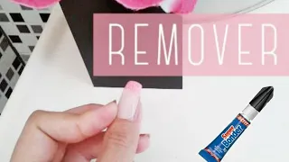 Como REMOVER unha postiça colada com Super Bonder  💅🏼