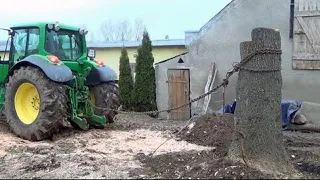 Amazing Dangerous Monster Stump Removal Excavator - Extreme Tractor vs Big Tree Stump in Action.