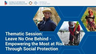 Leave no one behind: Empowering the most at risk through social protection - NDTS8
