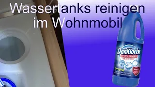 Trinkwasser -  und Grauwassertank reinigen im Wohnmobil