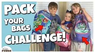 Kids Pack Their Own Bags || Fun Kids CHALLENGE!