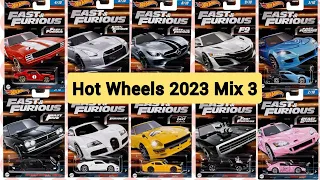 Hot Wheels Fast and Furious 2023 Mix 3