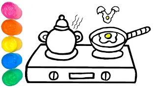 Кухонні прилади Малювання та Розмальовка #150