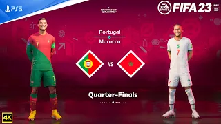 FIFA 23 - Portugal Vs Morocco -  FIFA World Cup 2022 Qatar | Quarter final | PS5™ [4K ]