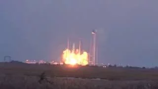 Взрыв ракеты Falcon 9 полное видео 01.09.2016