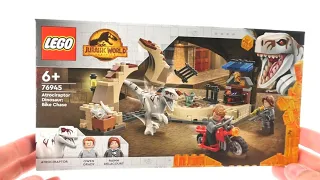 Lego Jurassic World Dominion Set 76945 Atrociraptor: Motorradverfolgungsjagd / Review deutsch