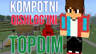 minecraftda kompotni qishlog'ini topdim|ziper minecraft