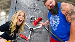 World's Strongest Man vs $10,000 Safe! *unbreakable*