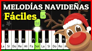 5 EASY CHRISTMAS SONGS / Piano Tutorial (Synthesia)