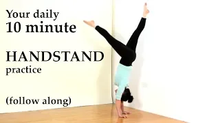 10 minute handstand practice (follow along)