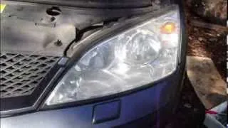 How to replace front head light and all front bulbs Ford Mondeo. Years 2000 to 2007.