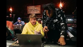 Tay Keith Playing Beats Late Nate in The Studio