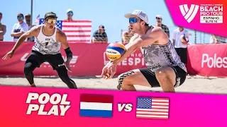 van de Velde/Immers vs. Partain/Benesh - Pool Play Highlights | Espinho 2024 #BeachProTour