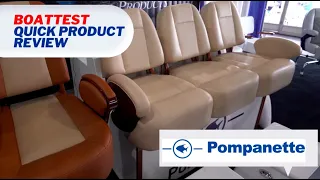 Pompanette Helm Seating (2022) - Sneak Peek by BoatTEST.com