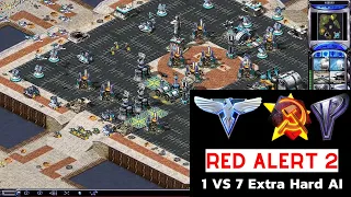 Red Alert 2 Yuri's Revenge | Wake Island Map I 1 Great British vs 7 Brutal AI