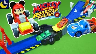 Mickey and the Roadster Racers Toys Speed and Spill Raceway Race Track Set with Disney Cars Toys!