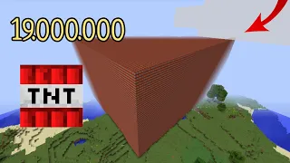 Что будет если взорвать 19000000 блоков динамита в Майнкрафт!