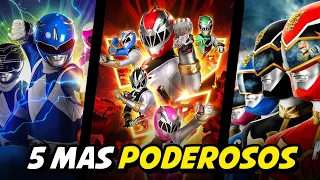 Los 5 equipos de Power Rangers mas PODEROSOS