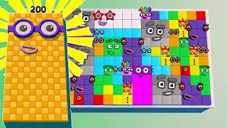 Lvl 8 , Numberblocks Puzzle Animation Create Numberblocks 200