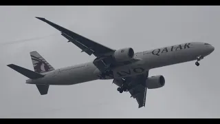 (4K) Qatar Airways Boeing 777-3ZG(ER) A7-BOF On QR27 Heading To (MAN) Manchester Airport On 15/02/24