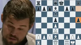 Magnus Carlsen Thinks 40 Minutes for 1 Move in the Opening After Nepomniachtchi's Wild Choice