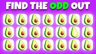 Find the ODD One Out - Fruits Edition 🍏🍑🍌 Easy, Medium, Hard Levels