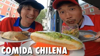 Japoneses reaccionan a COMIDA CHILENA de LONDRES! 🇬🇧🇨🇱