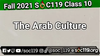 21FA Class #10: The Arabs