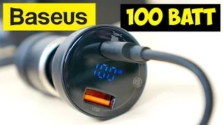 МОЩНЫЙ ЗАРЯДНИК В ПРИКУРИВАТЕЛЬ Baseus 100W CCZX-01 👉 ДЛЯ НОУТБУКОВ, СМАРТФОНОВ PD PPS QC4 Type-C