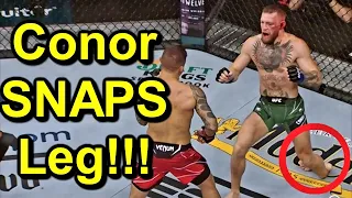 How Conor McGregor BROKE HIS LEG vs Dustin Poirier at UFC 264: Weight Cutting & Bone Mineral Density