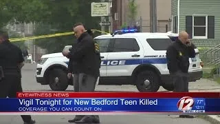 Friends hold vigil for New Bedford teen shot