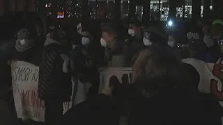 Raw: Police Arrest 15 Protesters in Ferguson