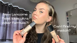 New lancome tient idole ultra wear foundation!? Formula change? Shade change? First impressions